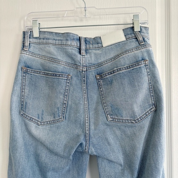 Pistola Charlie Straight Leg High Rise Side Zipper Jeans Sz 27 Utopia Light Wash - Picture 7 of 11